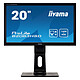 iiyama 19.5" LED - ProLite B2083HSD-B1 1600 x 900 pixels - 5 ms - Format large 16/9 - Pivot - Noir