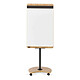 CEP Rocada Multipurpose conference stand, white and wood Versatile conference stand with 99 x 69 cm writing surface, white and wood