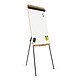 CEP Rocada Conference Tripod white and wood Magnetic, dry-erase conference tripod with paper holder, white and wood