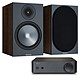 NAD AMP1 + Monitor Audio Bronze 100 Walnut 2 x 40W Stereo Amplifier - 32 bit DAC - Bluetooth - Chromecast - Phono In + 100WBookshelf Speaker (pair)