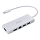 ASUS OS200 Travel Dock USB-C Réplicateur de ports pour ordinateur portable sur port USB-C avec HDMI / VGA / RJ45 / 2x USB 3.0