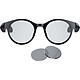 Razer Anzu Smart Glasses L (Rondes) Lunettes de confort oculaire - conception ronde - verres anti-lumière bleue ou verres de lunettes de soleil polarisés - micro intégré et haut-parleurs - touches tactiles - compatible assistant vocal - taille L