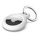Belkin Airtag Keychain Security Holder White Protective ring with metal clip for AirTag