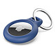 Belkin Airtag Keychain Holder Blue Protective ring with metal clip for AirTag