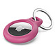 Belkin Airtag Keychain Holder Pink Protective ring with metal clip for AirTag