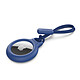 Porta Airtag seguro Belkin con cordón de seguridad Azul Anillo de protección con cordón para la AirTag