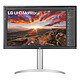 LG 27" LED 27UP850-W 3840 x 2160 pixels - 5 ms (gris à gris) - Format 16/9 - Dalle IPS - HDR400 - FreeSync - HDMI/DP/USB-C - Pivot - Blanc/Argent