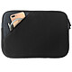 MW Sleeve Pocket Noir/Gris Housse de protection en mousse à mémoire de forme pour MacBook Pro 13" et MacBook Air 13"