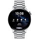 Huawei Watch 3 Elite Gris Reloj conectado - Sumergible 50 m - GPS/GLONASS - Pulsómetro - Pantalla AMOLED de 1,43" - 466 x 466 píxeles - 16 GB - Bluetooth 5.2 - Pulsera de metal gris