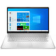 HP Laptop 17-cn0353nf Intel Core i3-1125G4 8 Go SSD 512 Go 17.3" LED HD+ Wi-Fi AC/Bluetooth Webcam Windows 10 Famille 64 bits