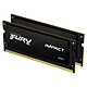 Kingston FURY Impact SO-DIMM 16 Go (2 x 8 Go) DDR3 1600 MHz CL9 Kit Dual Channel 2 barrettes de RAM SO-DIMM DDR3 PC3-12800 - KF316LS9IBK2/16