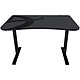 Arozzi Arena Fratello (Anthracite) Gamer desk - length 114 cm - depth 76 cm - height 72.5 cm - washable microfiber surface compatible with all mice - integrated cable management system