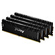 Kingston FURY Renegade 64 Go (4 x 16 Go) DDR4 3600 MHz CL16 Kit Quad Channel 4 barrettes de RAM DDR4 PC4-28800 - KF436C16RB1K4/64