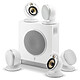 Focal Dome Flax Pack 5.1 White Flax 5-Dome Pack with Sub Air wireless subwoofer