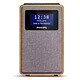 Philips TAR5005/10 Radio-réveil mono - FM/DAB+ - Double alarme - Snooze/Sleep