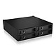 ICY BOX IB-2242U2K Rack móvil para 4 HDD / SSD 2,5" mini SAS en rack de 5,25" con cerradura