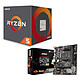 Kit de actualización de PC AMD Ryzen 5 1600 AF MSI B450M-A PRO MAX Placa base Socket AM4 AMD B450 + AMD Ryzen 5 1600 AF Wraith Stealth Edition (3,2 GHz / 3,6 Ghz)
