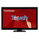 ViewSonic 27" LED Tactile - TD2760 1920 x 1080 pixels - Tactile MultiTouch - 6 ms - Format 16/9 - Dalle VA - HDMI/VGA/DisplayPort - Hub USB 3.0 - Haut-parleurs - Noir