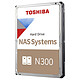 Toshiba N300 8 To (HDWG480EZSTA) Disque dur 3.5" 8 To 7200 RPM 256 Mo Serial ATA III pour NAS