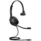 Jabra Evolve2 30 USB-C MS Mono Negro Auriculares profesionales mono con cable - USB-C - Certificado por Microsoft Skype