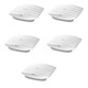 TP-LINK EAP245 x5 Confezione da 5 Access Point Dual Band 1750 Mbps AC Wi-Fi (N450 + AC1300) PoE Gigabit - Montaggio a soffitto