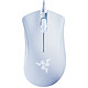 Razer DeathAdder Essential (White) Wired gamer mouse - right handed - 6400 dpi optical sensor - 5 Hyperesponse buttons - green backlight