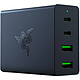 Cargador Razer USB-C 130W GaN Cargador de red universal - 130 vatios - Tecnología GaN - 2x USB-C, 2x USB-A