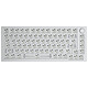 Glorious GMMK Pro ANSI (White) TKL Compact Mechanical Gamer Keyboard - no switches or keys - RGB backlight