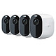 Arlo Essential Pack 4 Spotlight Camera - Blanc (VMC2430) Pack de 4 Caméras sans fil Full HD, étanches, avec vision nocturne