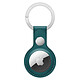 Apple AirTag Forest Green Leather Key Ring