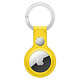 Apple AirTag Meyer Lemon Leather Key Ring Leather key ring for AirTag bluetooth tracker