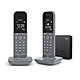 Gigaset CL390A Duo Dark Grey Set of 2 cordless phones with answering machine - hands-free - phonebook 150 contacts