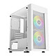 Xigmatek Aero 2F - White Mini Tower PC case with tempered glass window, mesh front