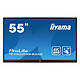 iiyama 55" LED - ProLite TE5503MIS-B2AG 4K UHD multi-touch screen - 16:9 - IPS-AG - 390 cd/m² - 1200:1 - 8 ms - 18/7 - HDMI/VGA/USB - Wi-Fi/Ethernet - Built-in speakers - Black
