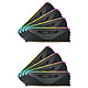 Corsair Vengeance RGB RT 256 Go (8 x 32 Go) DDR4 3200 MHz CL16 Kit Octo Channel 8 barrettes de RAM DDR4 PC4-25600 - CMN256GX4M8Z3200C16 - Optimisé AMD