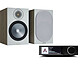 Cambridge Audio EVO 75 + Monitor Audio Bronze 100 Urban Grey 2 x 75W stereo all-in-one player - 32-bit/384kHz DAC - Wi-Fi/Bluetooth aptX HD - Fast Ethernet - Chromecast/AirPlay 2 - Spotify Connect - HDMI ARC + 100W bookshelf speaker (per pair)