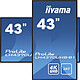 Avis iiyama 42.5" LED - ProLite LH4370UHB-B1