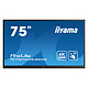 iiyama 75" LED - ProLite TE7504MIS-B2AG Schermo multi-touch 4K UHD - 16:9 - IPS-AG - 350 cd/m² - 1200:1 - 8 ms - 24/7 - HDMI/VGA/USB-C - Wi-Fi/Bluetooth - HP 2 x 16 W - Nero