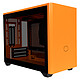 Cooler Master MasterBox NR200P - Orange Mini Tower PC case with tempered glass window