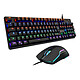 The G-Lab Combo Carbon Gamer keyboard/mouse set - blue mechanical switches - 7200 dpi optical sensor - 16-effect backlight - AZERTY, French
