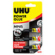 UHU Power Glue Liquide Minis 3 minis tubes de 1g de glue ultra-rapide et ultra-forte avec boîte de rangement