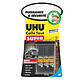 UHU Colle Tout Super Minis 3 minis tubes de 1g de colle rapide et ajustable avec boîte de rangement