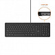 Mobility Lab Business Wired Keyboard (Black) Wired keyboard with silent keys and 2 USB hub - Windows compatible - AZERTY, French