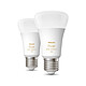 Philips Hue White Ambiance E27 A60 Bluetooth x 2 Paquete de 2 bombillas E27 A60 - 6 vatios