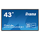 iiyama 42.5" LED - ProLite LH4352UHS-B1 3840 x 2160 pixels 16:9 - IPS - 1200:1 - 500 cd/m² - 8 ms - Android OS - HDMI/DP/DVI - Ethernet - Haut-parleurs intégrés - 24/7 - Noir