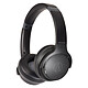 Audio-Technica ATH-S220BT Negro Auriculares inalámbricos cerrados - Bluetooth 5.0 - Controles/Micrófono - Batería de 60 horas de duración - USB-C