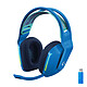Logitech G733 Lightspeed (Blue) Wireless gaming headset - closed-back circum-aural - DTS Headphone:X 2.0 - Lightspeed wireless technology - unidirectional microphone - Lightsync RGB backlight