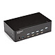 Switch KVM StarTech.com 4 porte HDMI doppio schermo USB-C con hub USB integrato USB-C 4 porte HDMI - 4K 60 Hz - con hub USB 3.0 a 2 porte