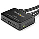 Switch KVM StarTech.com a 2 porte HDMI 4K 60Hz con hub USB 2.0 a 2 porte Switch KVM HDMI 4K 60Hz a 2 porte + Hub USB 2.0 a 2 porte con cavi audio, USB e HDMI integrati da 1,2 m