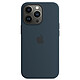 Custodia in silicone Apple con MagSafe Abyss Blu Apple iPhone 13 Pro Custodia in silicone con MagSafe per Apple iPhone 13 Pro